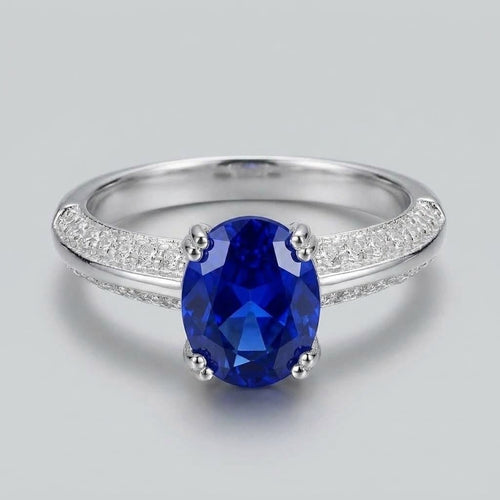Anel Elegance Oval Zircónias