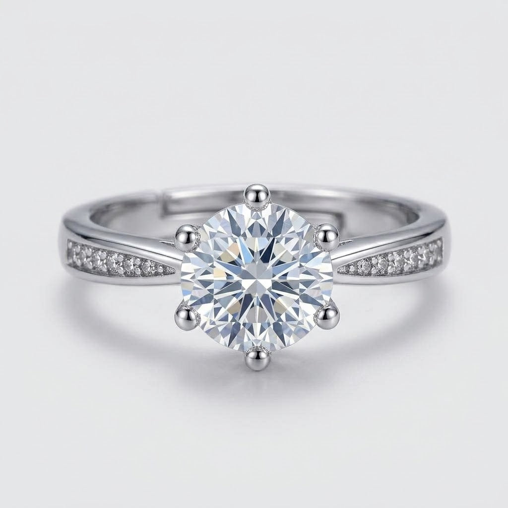 Anel Classic Zirconia Central Cravejado