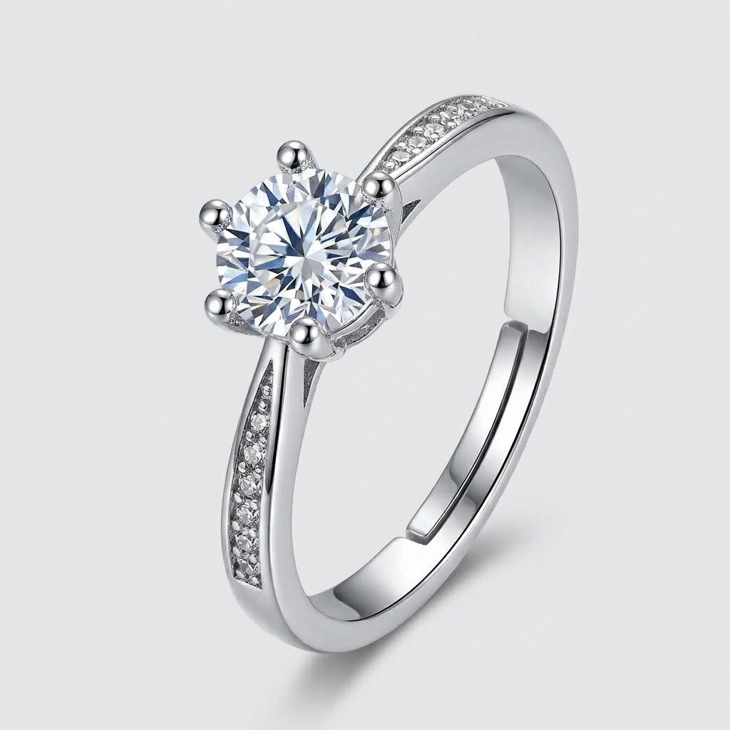 Anel Classic Zirconia Central Cravejado